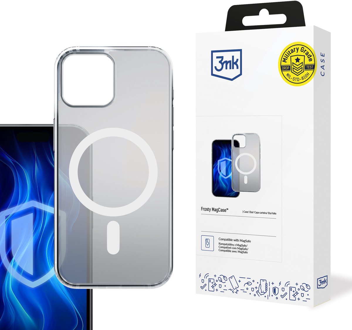 Apple iPhone 14 - 3mk Frosty MagCase Wit