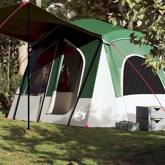 vidaXL 5-persoons Tent - Waterdicht Groen Kampeertent - Bungalowtent - Tent - Outdoorleven - Vakantiehuisje van Vidaxl — afbeelding 4