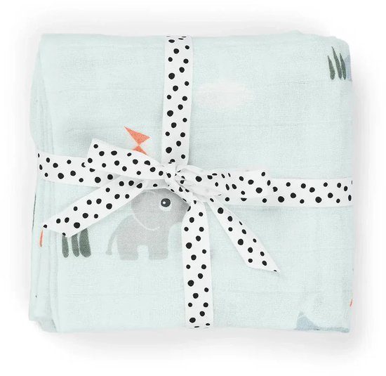 Done By Deer Playground Multidoek - 2-Pack - Blue van Done by Deer — afbeelding 5
