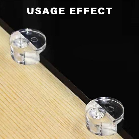 Set Van 30 Glazen Klemmen - 13mm Kunststof Kastklemmen Voor 4mm Glas Met Schroeven
