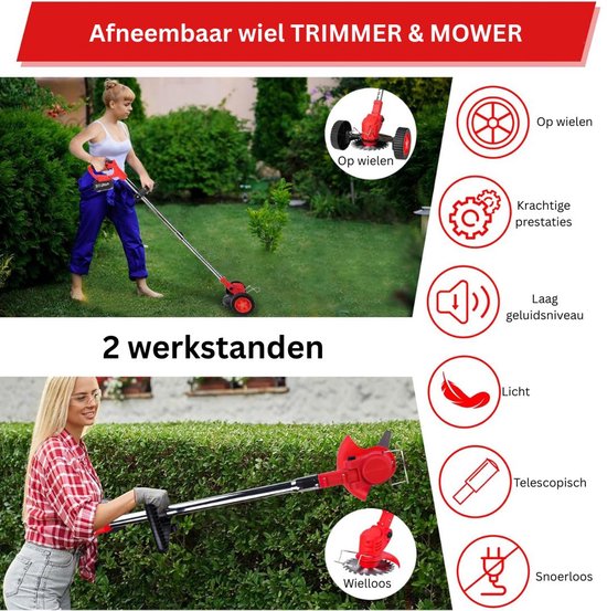 CRLYN® Voegenborstel Badkamer - Voegenreiniger - Schrobborstels - Rood en Zwart van CRLYN — afbeelding 3
