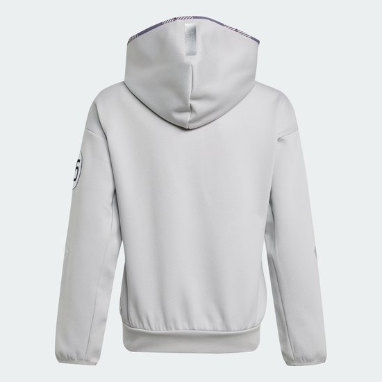 Adidas Performance Mercedes - Amg Petronas Formula One Team Silver Arrows Hoodie Met Lange Ritssluiting Kids - Kinderen - Grijs van Merkloos — afbeelding 5