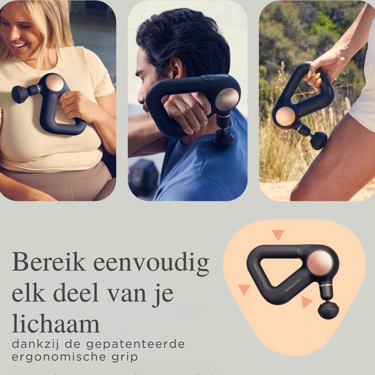 Afbeelding 3 van Therabody Theragun Sense - Massage Gun - 4 Opzetstukken - Professioneel Massage Apparaat - Pijn- & Stressverlichting