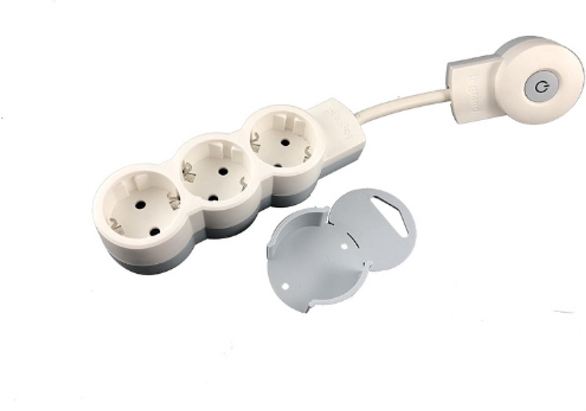 Schuko Multistekker 3 Of 4-Voudig - Stopcontactverdeler Met Stekker En Verlichte Schakelaar - Compact En Schakelbaar - Wit Of Zwart