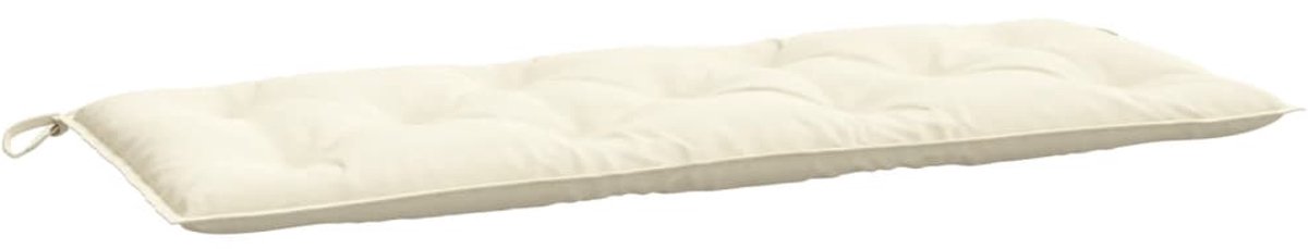 vidaXL - Tuinbankkussen - 120x50x7 - cm - oxford - stof - crèmekleurig