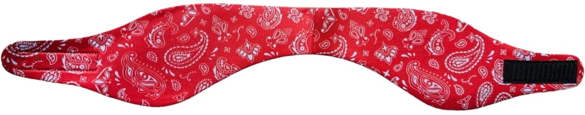 Goedkoopste Horend Goed Zwemhoofdband rood met print Medium