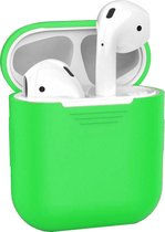 Hoes voor Apple AirPods Hoesje Siliconen Case Cover - Groen