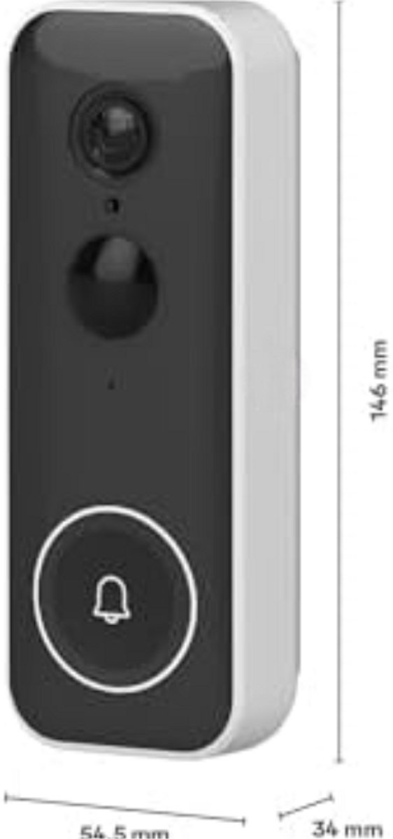 Slimme Video Deurbel Draadloos met Camera en App - afbeelding 3