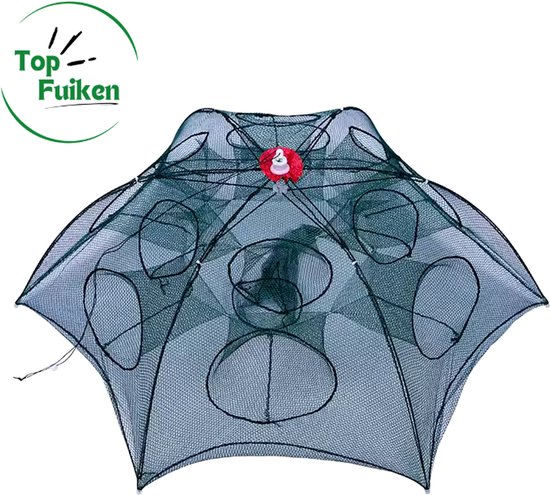 Dalure® Fuik - Visnet - Visnetje - Kruisnet - Visnetten - Fuik - leefnet - visvallen - paraplu fuik - vissers fuik - Rivierkreeft Vis fuik - visval