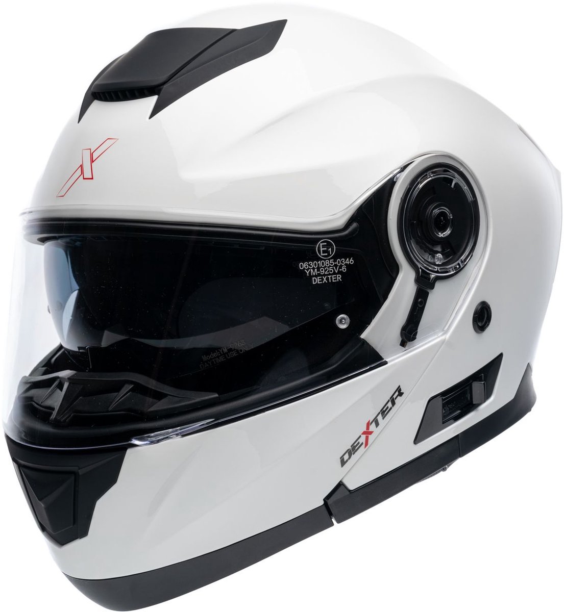 Motor Modulaire Helm SPECTRON EVO Wit XS van MOTOBLOUZ