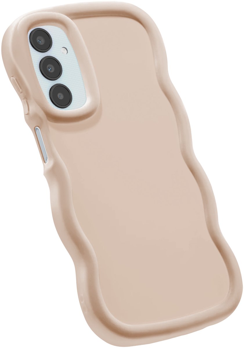 Avizar Candy Hoesje Geschikt voor Samsung Galaxy A25 5G Schokbestendig, Beige