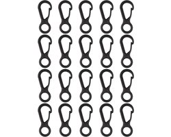 Mini Paracord S Sleutelhanger Karabijnhaak Clip Snap Lente Rugzak Sluitingen Lock Haak voor Outdoor EDC Camping Tactische Survival Gear Reizen Wandelen - 20 stuks