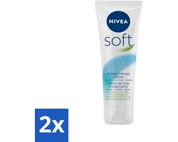 Nivea - Soft Crème - Tube - Hydraterend - 75 ml - Voordeelverpakking - 2 stuks