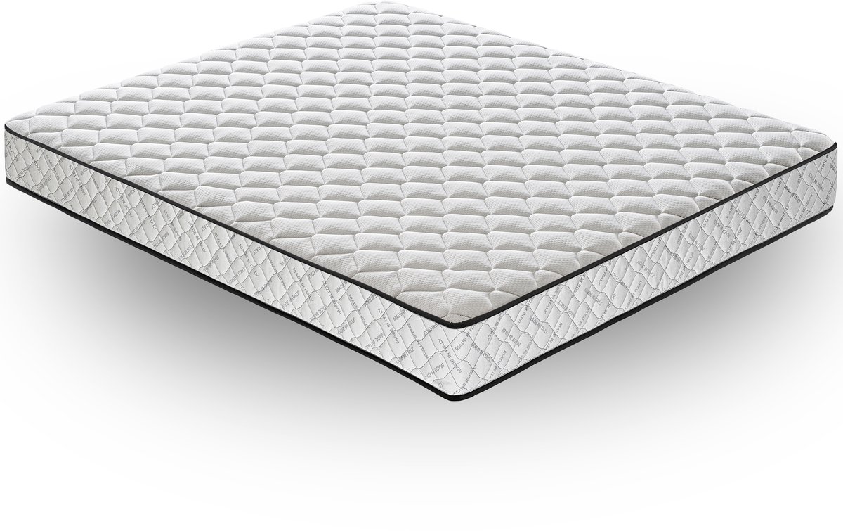 Ilovesleep Matras RIO 90x200 Traagschuim met Koudschuim Matras - Dikte 20 cm - ademend vermogen - Stijfheid h2 wit