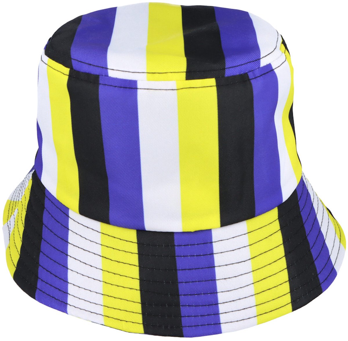 Henbrandt - Sunset Non-Binaire Bucket Hat - Hoofddeksel voor Pride Evenementen - LGBTQ+ - Regenboog Buckethat Non Binaire - Regenbooghoed voor Volwassenen - Perfect voor Gay Pride Parades en Festivals - Polyester Hoed - One Size