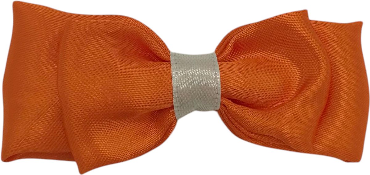 Haarstrik - Oranje - satijn - haarspeld - meisjes - dames - koningsdag