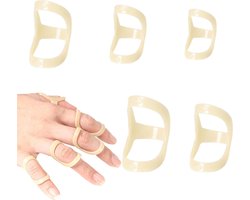 Ovale Vinger Spalk - 5 stuks voor Artritis en Trigger Vinger (Maten 6-10)