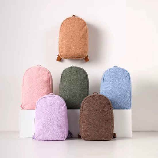 Teddy kindertas - Teddy rugzak met naam - Rugtas teddy - Gepersonaliseerd - teddy rugzak kids - Schooltas met naam - teddy schooltas - tas voor de opvang - baby - peuter - kleuter - zeven kleuren tas - zes kleuren garen