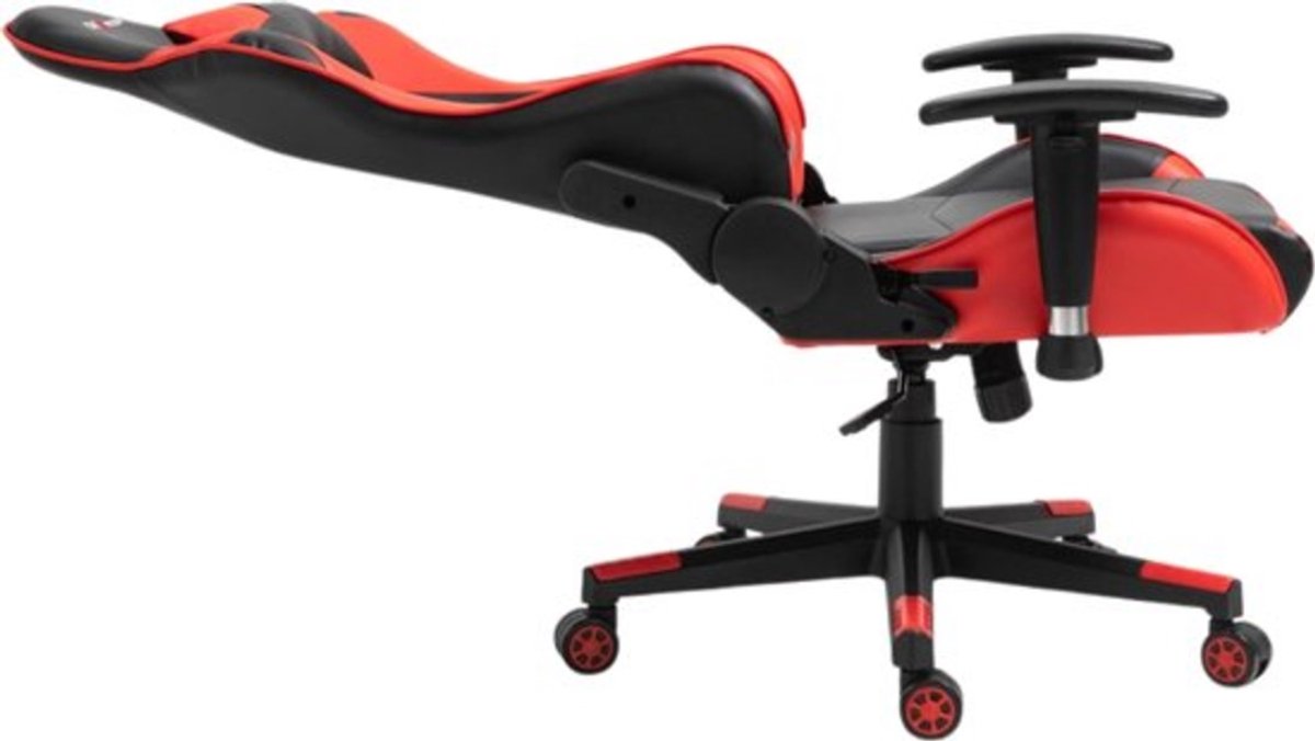 Afbeelding 2 van GTRacer Pro - Game Stoel - Gaming Stoel - Ergonomische Bureaustoel - Gamestoel - Verstelbaar - Gaming Chair - Zwart / Rood