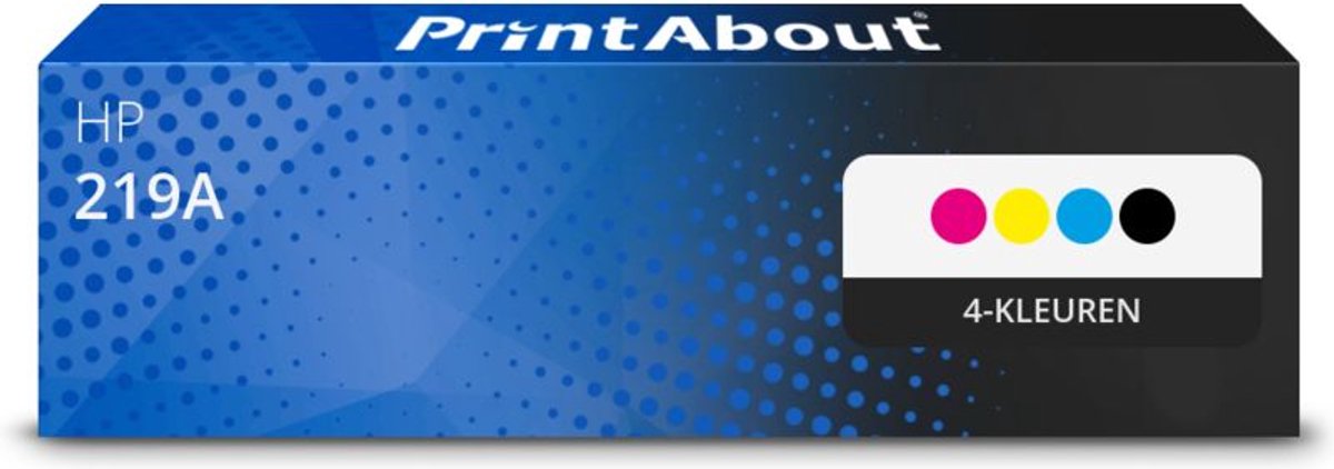 PrintAbout huismerk Toner 219A (W2190/91/92/93A) 4-kleuren Multipack geschikt voor HP