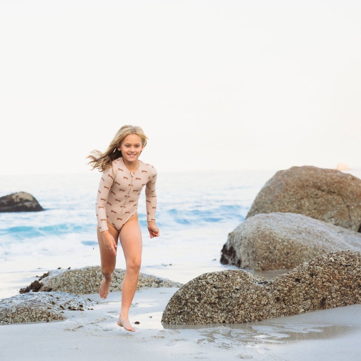 Swim Essentials UV Badpak Meisjes Met Lange Mouwen - Bruin - Roamer — afbeelding 5