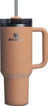 Stanley Quencher H2.0 Flowstate Tumbler - 1.2L - RVS - Camel - Stanley Cup met Rietje en Handvat - Thermosbeker - Thermosfles - Beker - Drinkbeker - Drinkfles - Fles - Koffiebeker To Go - Mug - Waterfles