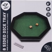 Plateau à Dés Plateau De Dés - Tapis De Lancer De Dés Octogonal Boîte À Plateau Rangement Dés Jeu