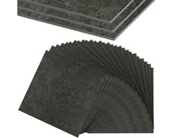 NAIZY PVC vloerbedekking 30x30 cm 27 stuks vinyl vloer Zelfklevende zelfklevende tegels vloer Waterdichte anti-slip vloertegels voor woonkamer keuken badkamer (7211-1, 2.5㎡)