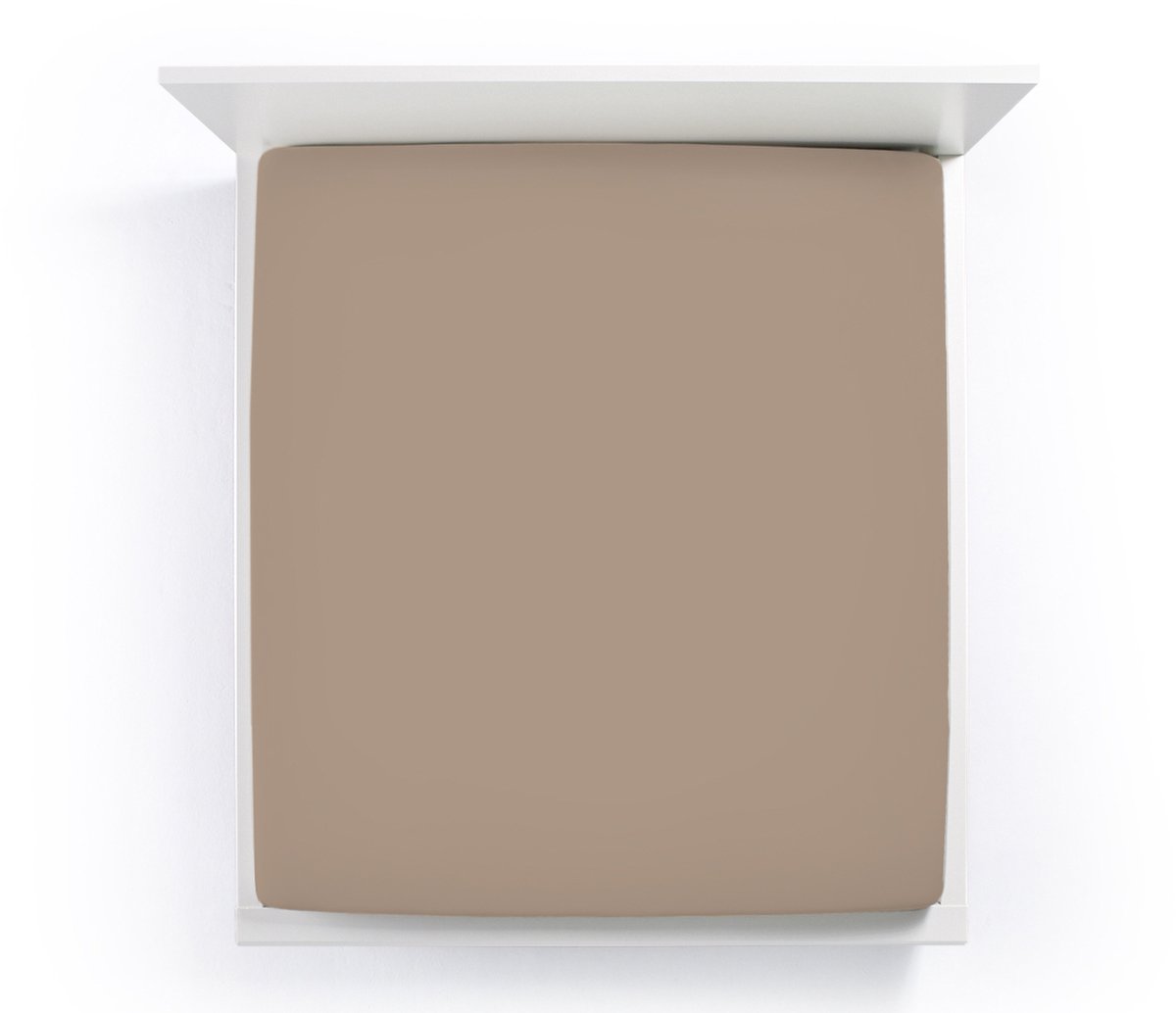 Hoeslaken Bella Donna Jersey Alto 120-130x200-220 cm (muskaat 0122)