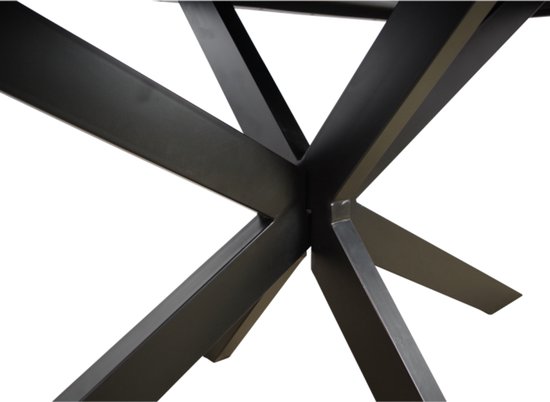 Table à manger ovale danoise en bois de manguier Colorado 260x110 cm