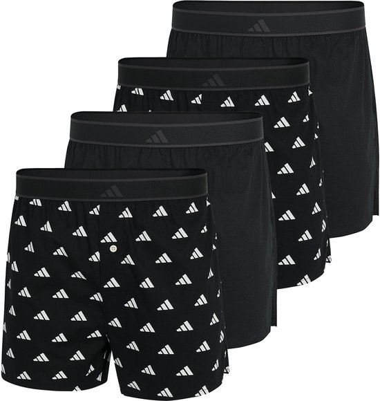DIM Lot de 3 boxers coton stretch 4 gris/rouge/noir