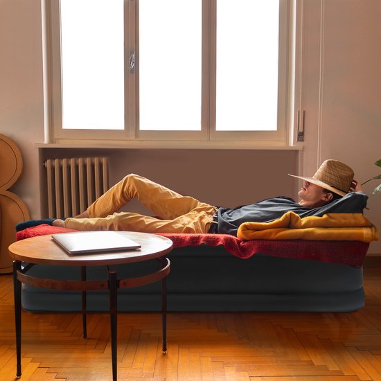 NAIZY Luchtmatras 1 Persoon Luchtbed Zelfopblazend 187x90x46cm Opblaasbaar Matras met Elektrische Pomp Opblaasbaar Matras Gastenbed Reisbed voor Camping & Thuisgebruik van NAIZY — afbeelding 3