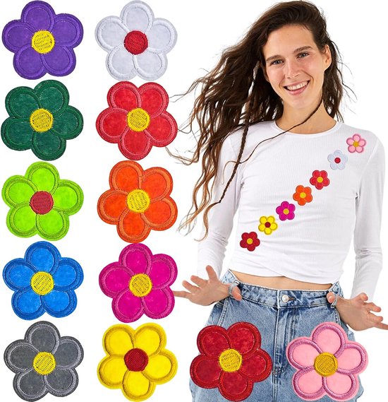 10 stuks geborduurde patches om op te naaien of