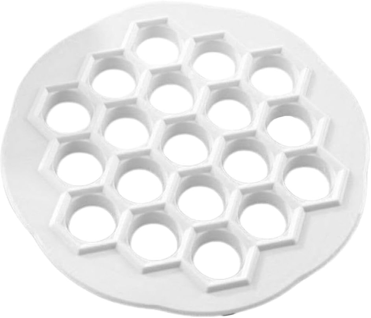 Ibenzoa® Innovatieve Dumpling Maker met 19 Gaten voor Perfecte Pelmeni en Ravioli