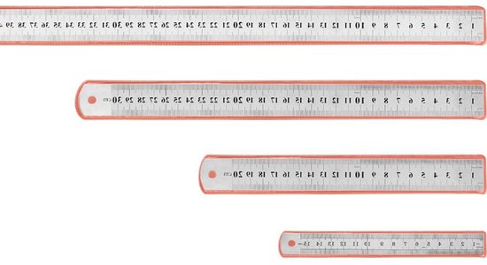 30 cm liniaal, metalen liniaal, roestvrij stalen liniaal, met 2-dimensionale linialen om te tekenen 30 cm liniaal, metalen liniaal, roestvrij stalen liniaal, met 2-dimensionale linialen om te tekenen