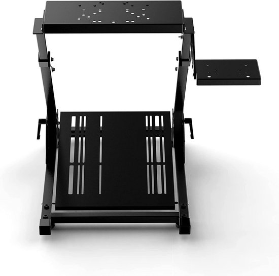 Wheel Stand – Voor Racestuur - Standaard Houder - Race Cockpit - Opvouwbaar - In Hoogte Verstelbaar – Voor Gameconsoles En PC (exclusief Stuur, Pedaal En Shifter) - Zwart — afbeelding 3