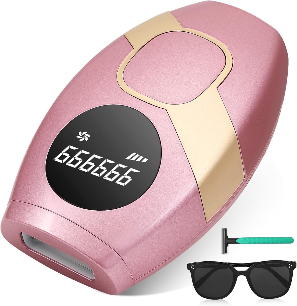 Laser Ontharingsapparaat - IPL Ontharing - Mannen & Vrouwen - Roze met Goud