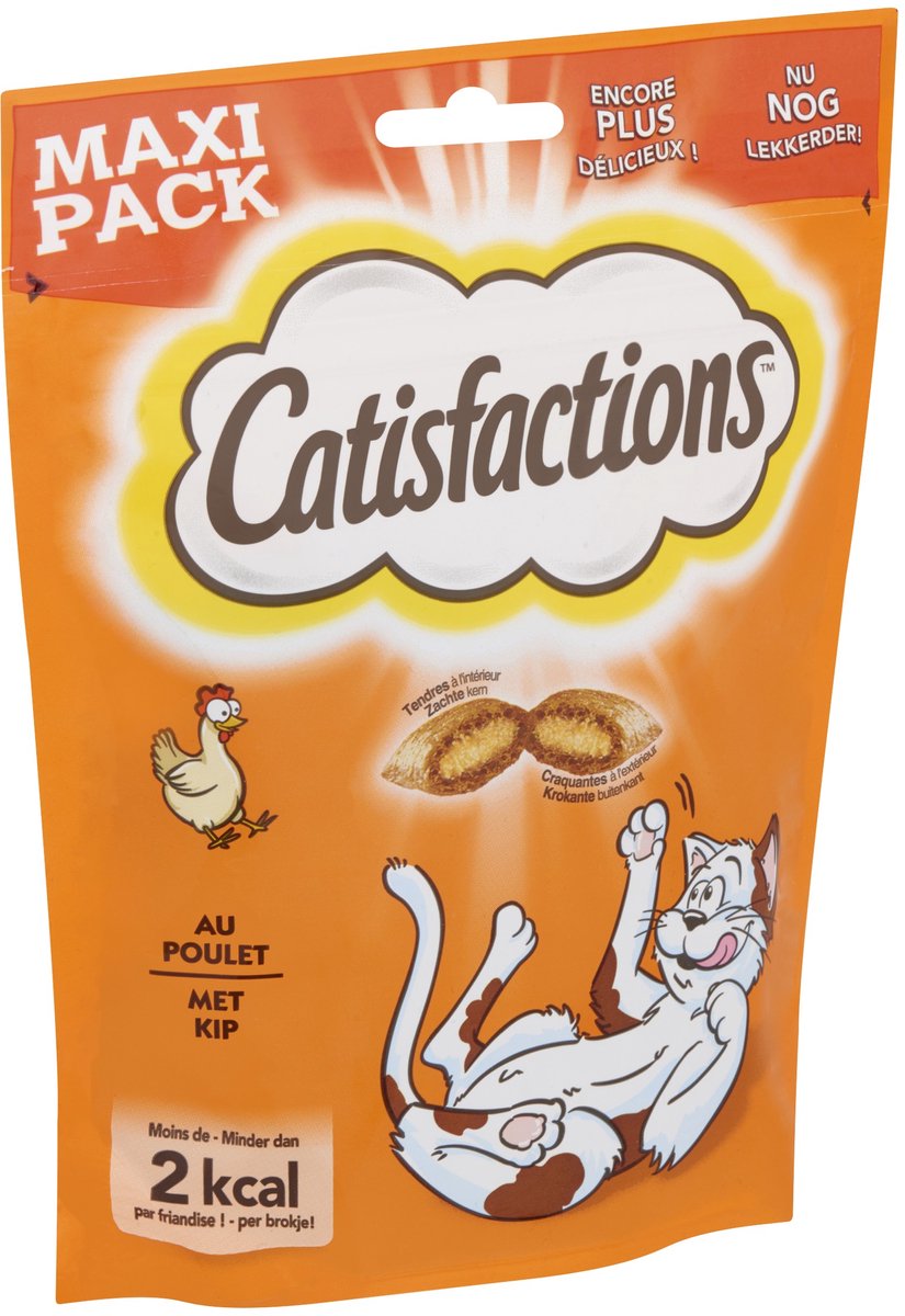 Catisfactions met kip kattensnack maxi pack 2 x 180 g