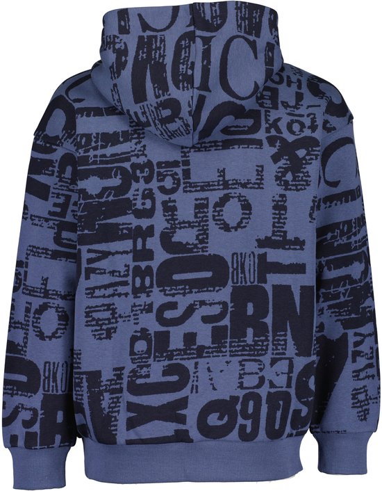 JACK & JONES Heren Corp Logo Sweatshirt met capuchon en capuchon, basic sweater met capuchon, klassiek blauw/print, wit, M JACK & JONES Heren Corp Logo Sweatshirt met capuchon en capuchon, basic sweater met capuchon, klassiek blauw/print, wit, M