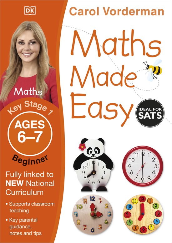 Maths Made Easy KS1 Beginner Ages 6-7, Carol Vorderman | 9781409344780 ...