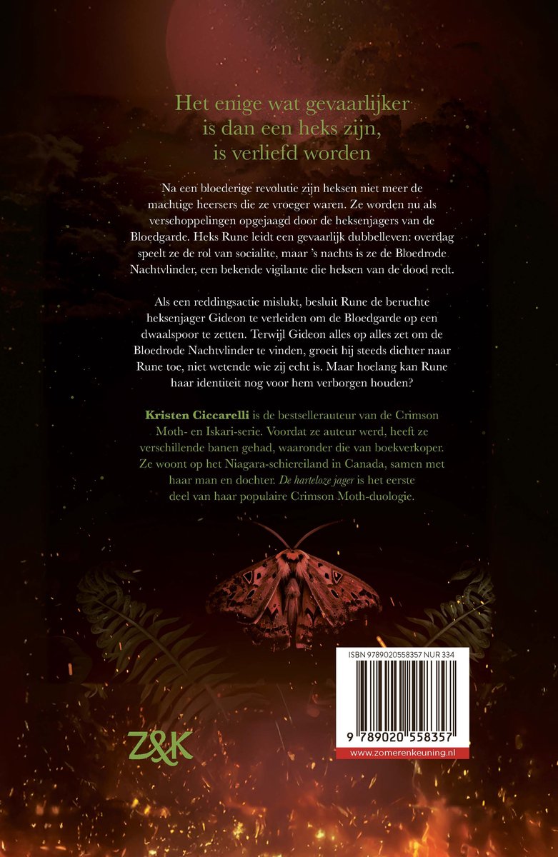 Crimson Moth 1 - De harteloze jager - back cover