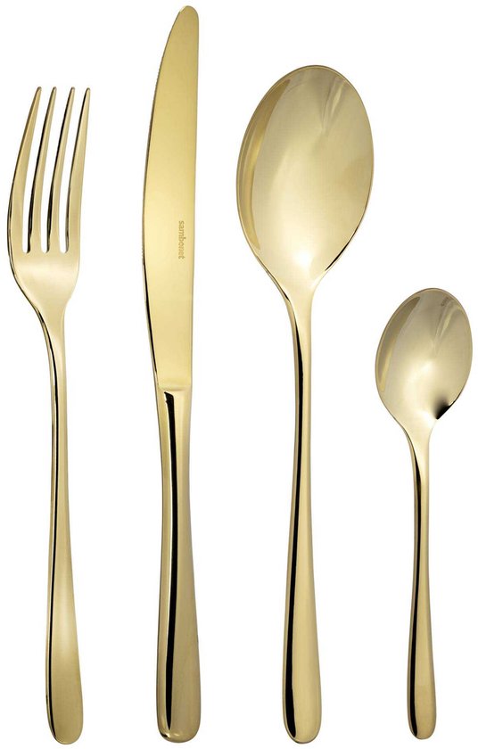 Couverts Sambonet Taste 24 pièces or