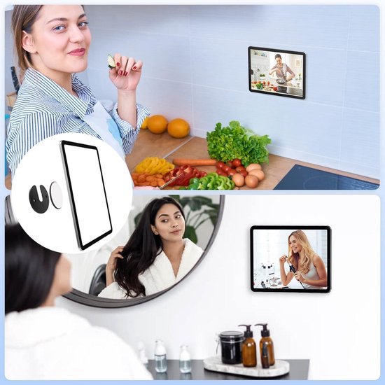 Tablet Mount, CTA Digital PAD-PARAWW Premium vergrendeling On-Wall Flush Mount voor iPad 10,2-Inch (7e generatie), iPad Air 3 (2019), iPad Gen. 6 (2018), Galaxy Tab S3 9,7 inch en meer, wit