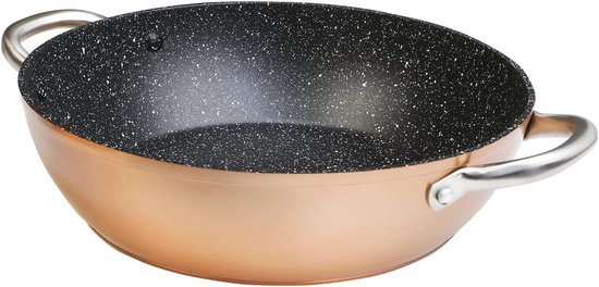Poêle à Griller, 28 X 28cm, Induction, Antiadhésive, Fonte D'Aluminium Sans PFOA Wecook Noir Ecostone 85347040