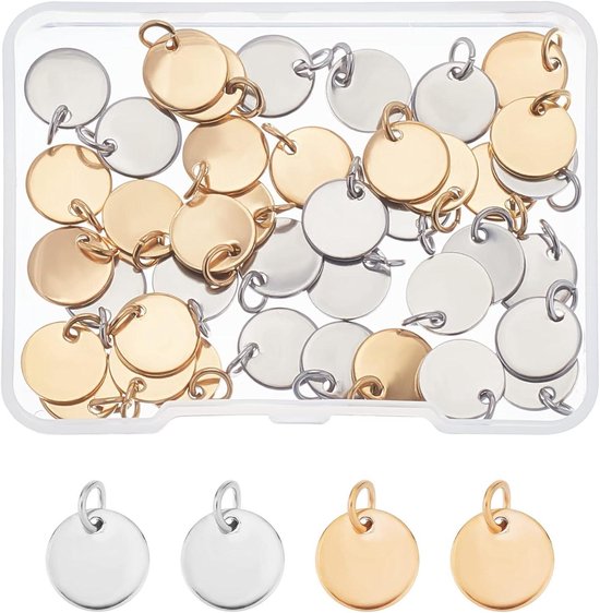 3,8 CM Ronde Metalen Graveren Blanks Stempelen Blanks met Gat Roestvrij 3,8 CM Ronde Metalen Graveren Blanks Stempelen Blanks met Gat Roestvrij