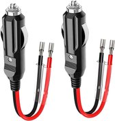 Sigarettenaansteker Adapter, 12 V 24 V Sigarettenaansteker Vrouwelijke Verlengsnoer Stopcontact Adapter Batterij Clip Klem Kabel ABS Sigarettenaansteker Adapter, 12 V 24 V Sigarettenaansteker Vrouwelijke Verlengsnoer Stopcontact Adapter Batterij Clip Klem Kabel ABS