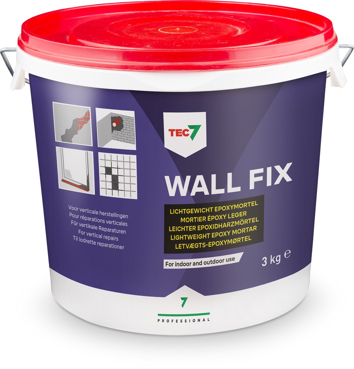 Wall Fix - Lichtgewicht epoxymortel - Tec7 - 3 Kilos