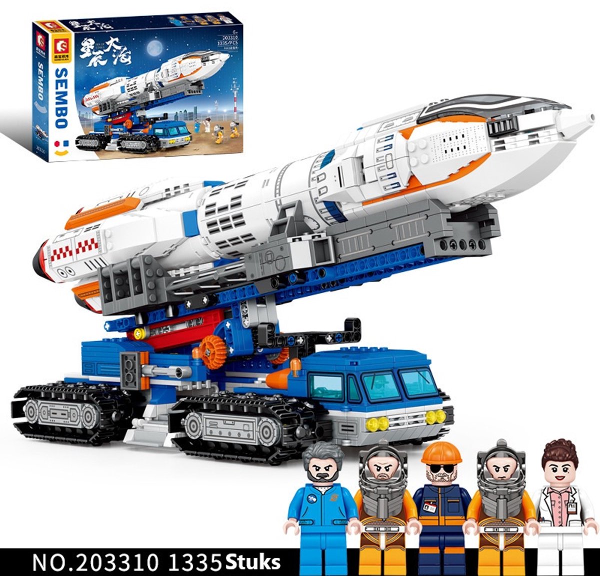 Sci-Fi-Space Shuttle/creatief bouwspeelgoed/cadeaus voor kinderen en volwassenen (1335 stuks)