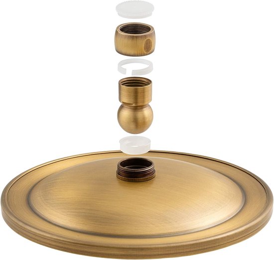 OFFO Douchekop, Handdouche, met 6 Massagestanden, Waterbesparende