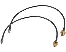 TS9 Mannelijk naar SMA Vrouwelijke Adapter Kabel Pigtail Coaxiale RG174 Antenne Verlengkabel 30cm/12 inch voor Externe Antenne 4G LTE WiFi Router Huawei 5G CPE PRO Netgear Modem Hotspot - Set van 2